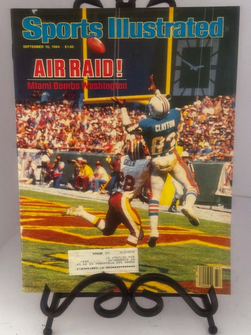 Sports Illustrated Magazine 9/10/84 Air Raid! Miami Bombs Washington Cover